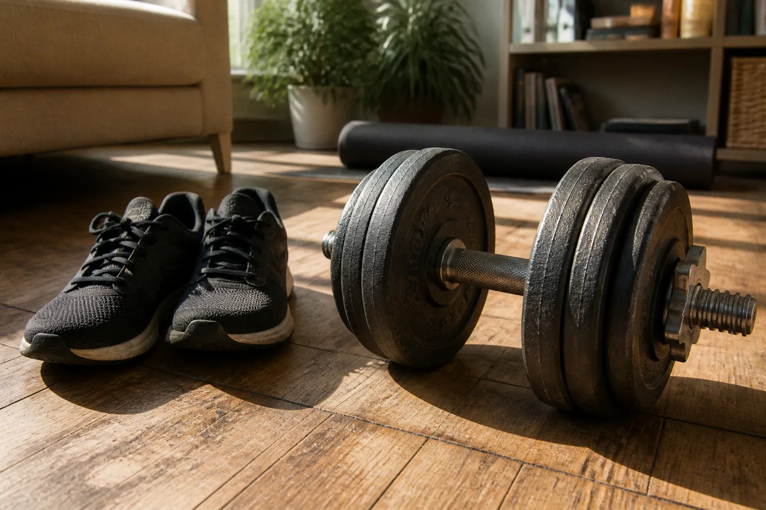 Dumbbell strength training: a home progression path