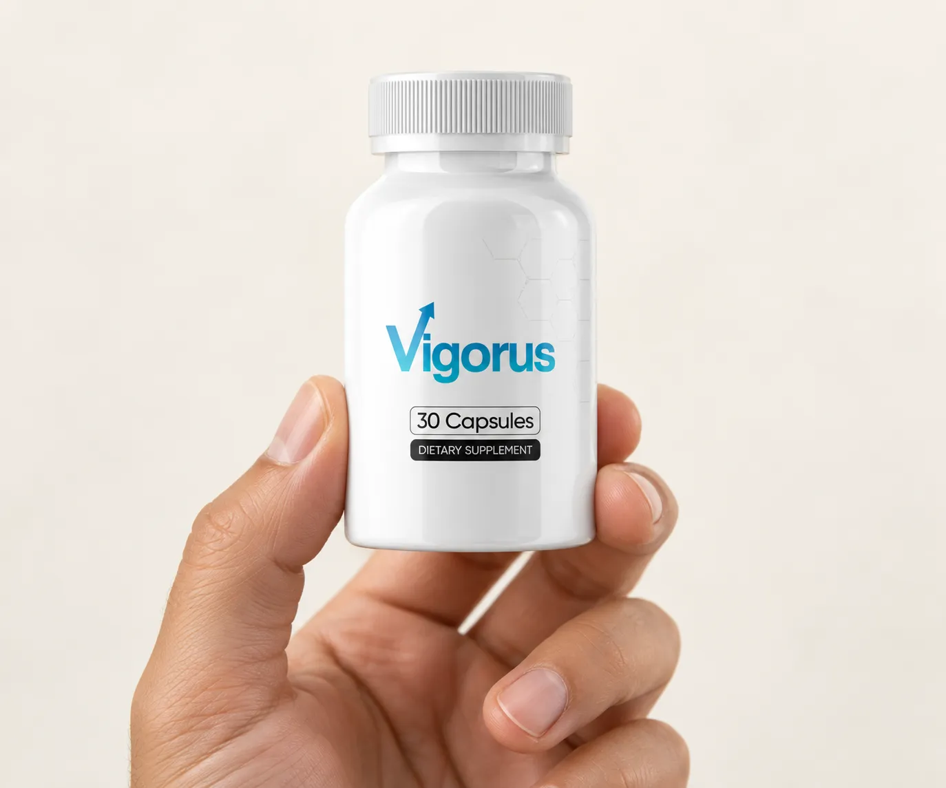 Vigorus — the package held in a hand