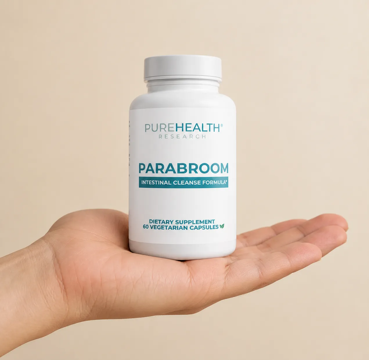 Parabroom WW — the package held in a hand