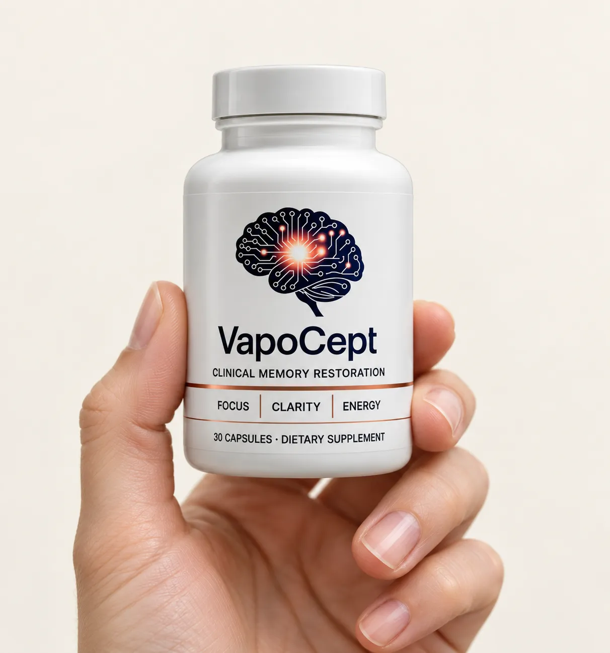 VapoCept — the package held in a hand