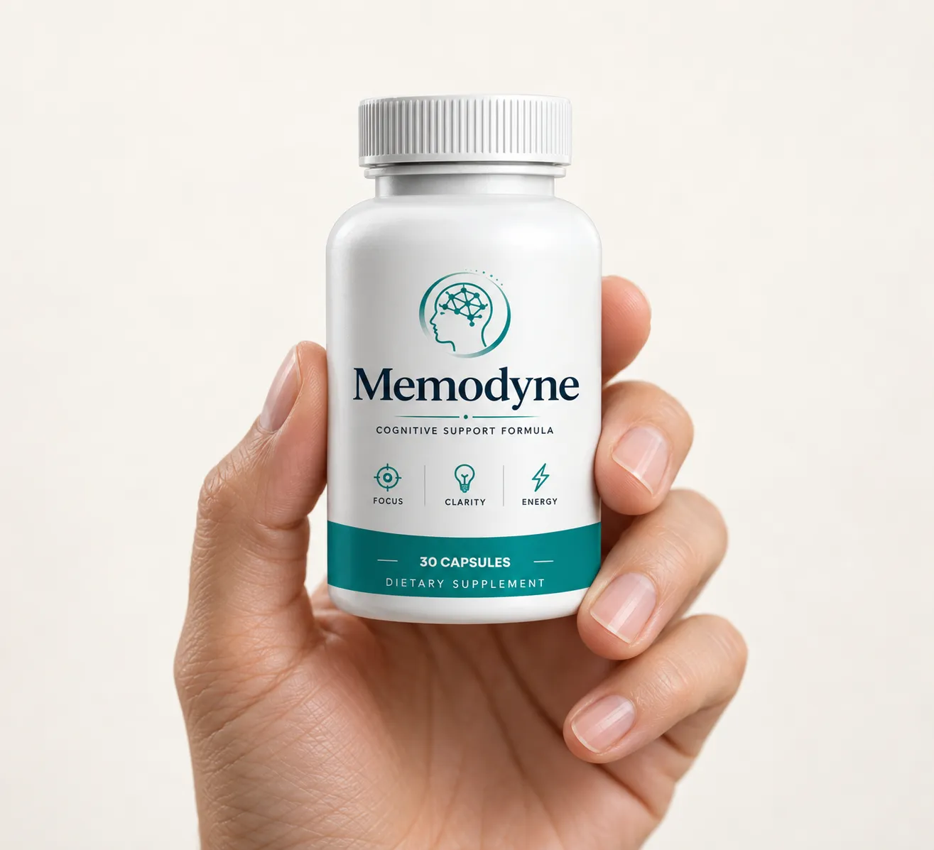 Memodyne — the package held in a hand